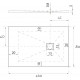 Поддон для душа Aquanet Pleasure NEW 005G 160x80 с сифоном, серый камень, прямоугольный, низкий