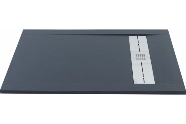 Поддон для душа Aquanet Delight NEW 009B 140x80 черный камень, без сифона, прямоугольный, низкий