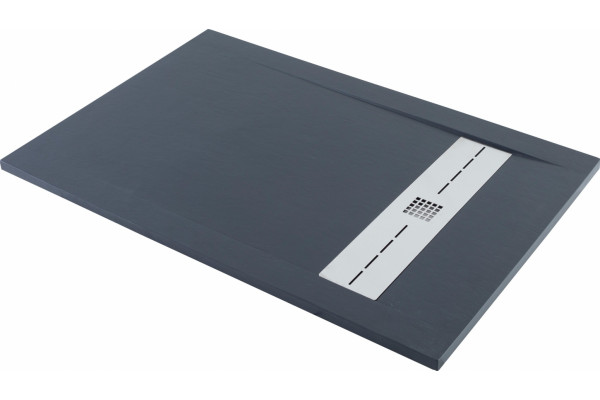 Поддон для душа Aquanet Delight NEW 009B 140x80 черный камень, без сифона, прямоугольный, низкий