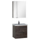 Зеркало-шкаф Aquanet Эвора 70 дуб антик с доводчиками, ручки хром