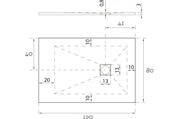 Поддон для душа Aquanet Pleasure NEW 002B 120x80 с сифоном, черный камень, прямоугольный, низкий