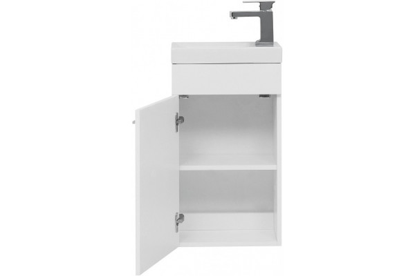Тумба с раковиной Aquanet Нота 40 L, Moduо, подвесная, с дверками