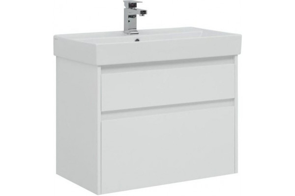 Мебель для ванной Aquanet Nova Lite 75 2 ящика подвесная,  в современном стиле