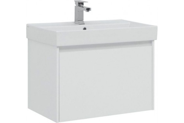 Тумба с раковиной Aquanet Nova Lite 75 1 ящик, подвесная,  в современном стиле