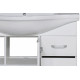 Мебельная раковина Aquanet Yalaier 102 (1100) цвет белый, на тумбу