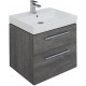 Тумба для комплекта Aquanet Nova 60 2 ящика, дуб рошелье, подвесная, фурнитура на выбор