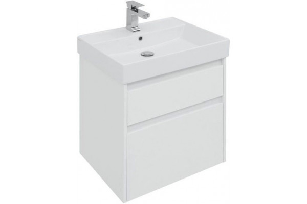 Тумба с раковиной Aquanet Nova Lite 60 2 ящика, подвесная,  в современном стиле