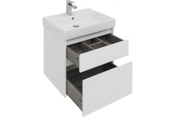 Тумба для комплекта Aquanet Nova Lite 60 2 ящика подвесная,  в современном стиле