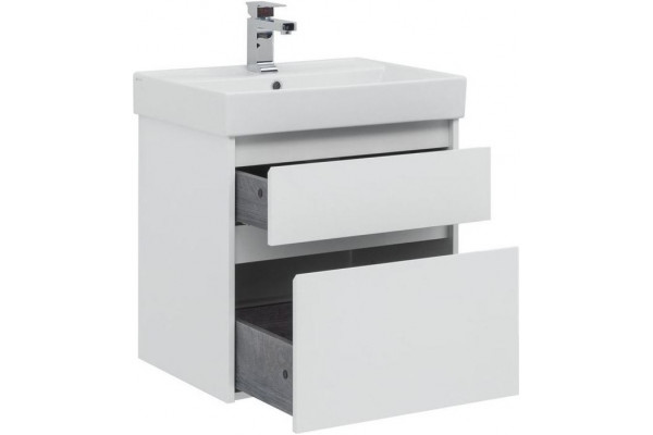 Тумба для комплекта Aquanet Nova Lite 60 2 ящика подвесная,  в современном стиле