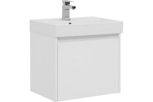 Тумба с раковиной Aquanet Nova Lite 60 1 ящик, подвесная,  в современном стиле