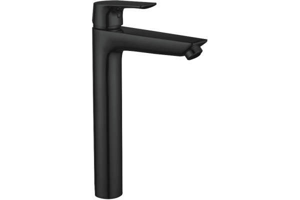 Смеситель Aquanet Static AF330-11B для раковины, чёрный матовый, однорычажный, черный