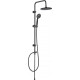 Душевая стойка Aquanet Passion AF300-70-R-B чёрная матовая цвет черный, штанга 84 см