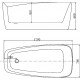 Акриловая ванна Aquanet Trend 260046 белая овальная, отдельностоящая