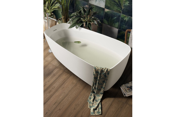 Акриловая ванна Aquanet Trend 260046 белая овальная, отдельностоящая
