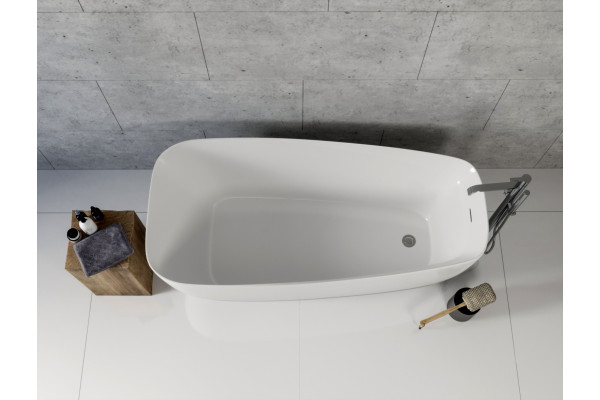 Акриловая ванна Aquanet Trend 260046 белая овальная, отдельностоящая