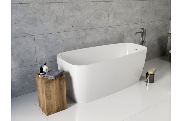 Акриловая ванна Aquanet Trend 260046 белая овальная, отдельностоящая
