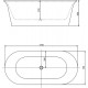 Акриловая ванна Aquanet Smart 260047 170, белая, овальная, отдельностоящая