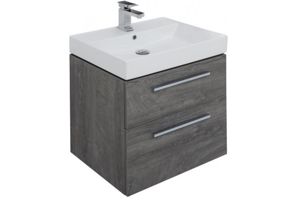 Мебель для ванной Aquanet Nova 60 2 ящика, дуб рошелье, подвесная, с доводчиками