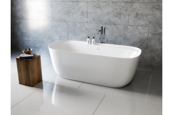 Акриловая ванна Aquanet Fine 260045 170, белая, овальная, отдельностоящая