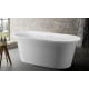 Акриловая ванна Aquanet Smart 260053 170x80, белая матовая, овальная, отдельностоящая