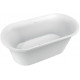 Акриловая ванна Aquanet Smart 260053 170x80, белая матовая, овальная, отдельностоящая
