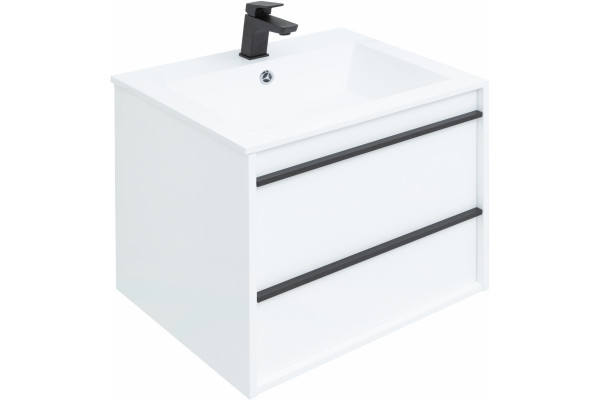 Мебель для ванной Aquanet Lino 60 белый матовый подвесная, с ящиками