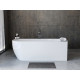 Акриловая ванна Aquanet Elegant B 260055 180, белая матовая, асимметричная, объем 230 л.