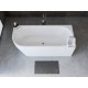Акриловая ванна Aquanet Elegant B 260055 180, белая матовая, асимметричная, объем 230 л.