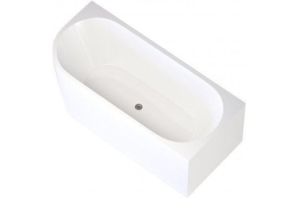 Акриловая ванна Aquanet Elegant B 260055 180, белая матовая, асимметричная, объем 230 л.