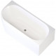 Акриловая ванна Aquanet Elegant B 260055 180, белая матовая, асимметричная, объем 230 л.