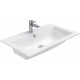 Тумба с раковиной Aquanet Lino 90 белый матовый, подвесная, с ящиками