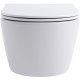 Унитаз подвесной Aquanet Smart 276395 безободковый, с микролифтом, белый, 36x49 см
