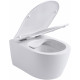 Унитаз подвесной Aquanet Smart 276395 безободковый, с микролифтом, белый, 36x49 см