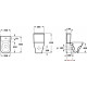 Унитаз-компакт Aquanet Fine-C 273786 белый, 35x60 см
