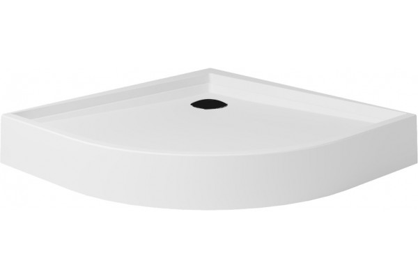 Душевая кабина Aquanet Passion EVO 267256 90x90, профиль черный, стекло прозрачное, четверть круга, поддон средний