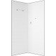 Душевая кабина Aquanet Passion EVO 267256 90x90, профиль черный, стекло прозрачное, четверть круга, поддон средний