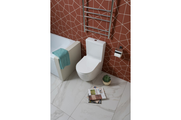 Унитаз-компакт Aquanet Cetus 2.0 С1 rimless белый, 36.5x62 см