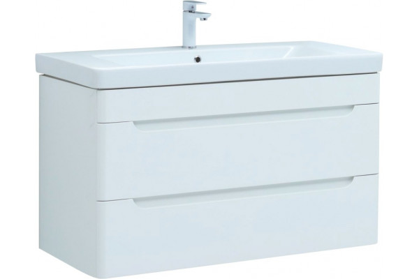 Тумба для комплекта Aquanet София 105 2 ящика подвесная, глянцевая