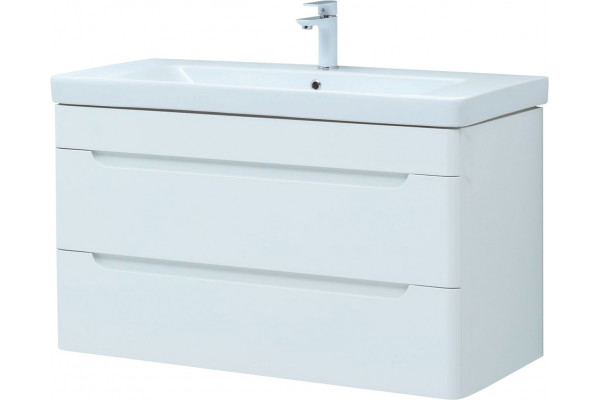 Тумба для комплекта Aquanet София 105 2 ящика подвесная, глянцевая