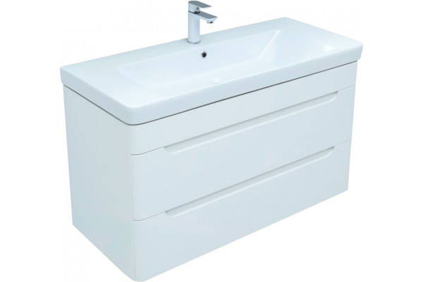 Тумба для комплекта Aquanet София 105 2 ящика подвесная, глянцевая