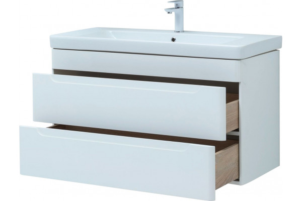 Тумба для комплекта Aquanet София 105 2 ящика подвесная, глянцевая