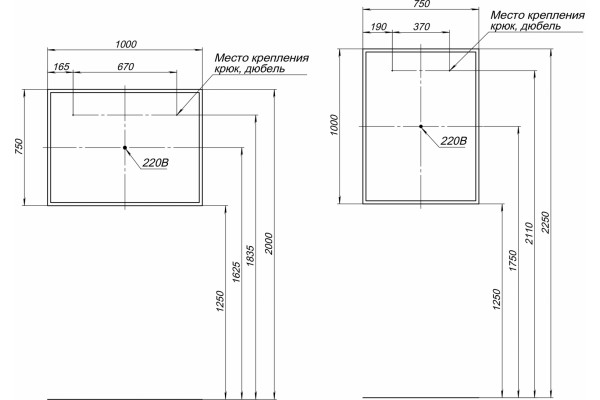 Мебель для ванной Aquanet Lino 100 дуб веллингтон подвесная, с ящиками