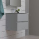 Тумба для комплекта Aquanet Алвита new 60 серая, с ящиками, подвесная, матовая