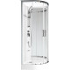 Душевая кабина Aquanet Passion R 2.0 263868 90x90, профиль хром, стекло прозрачное, четверть круга, поддон средний