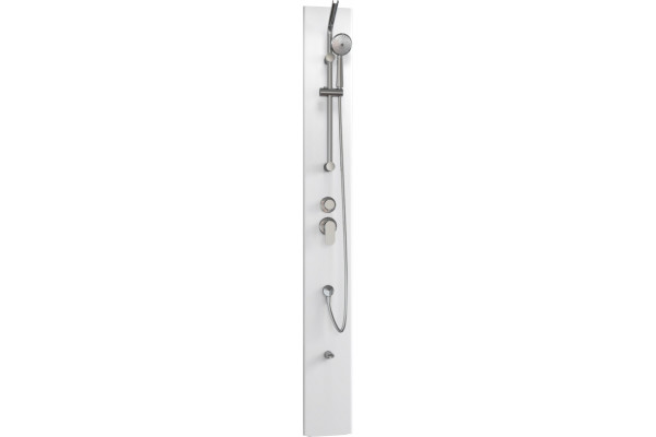 Душевая кабина Aquanet Passion R 2.0 263868 90x90, профиль хром, стекло прозрачное, четверть круга, поддон средний