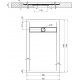 Поддон для душа Aquanet Delight NEW 010B 140x90 черный камень, без сифона, прямоугольный, низкий