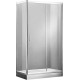 Душевой уголок Aquanet Alfa 273607 90х160х200 стекло прозрачное, профиль хром, прямоугольный, двери раздвижные