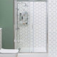 Душевая дверь в нишу Aquanet SD-1100A 110 см раздвижная, стекло прозрачное