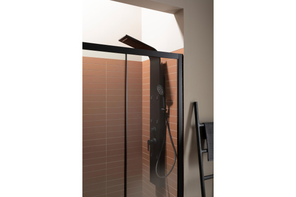 Душевая дверь в нишу Aquanet Pleasure AE60-N-150H200U-BT раздвижная, стекло прозрачное