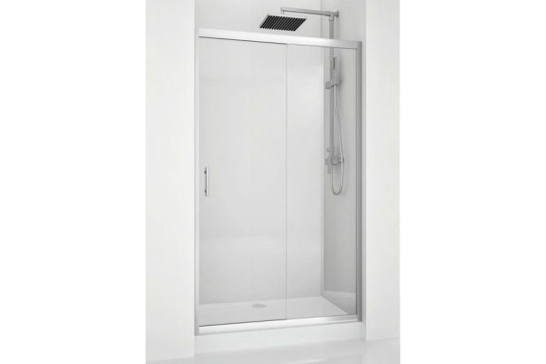 Душевая дверь в нишу Aquanet Alfa 273611 160х200 стекло прозрачное, профиль хром, раздвижная